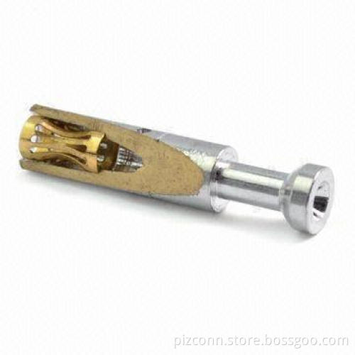 Crown Spring Jack Connector with HV330-390 Heat Treatment, Made of QBe2.0